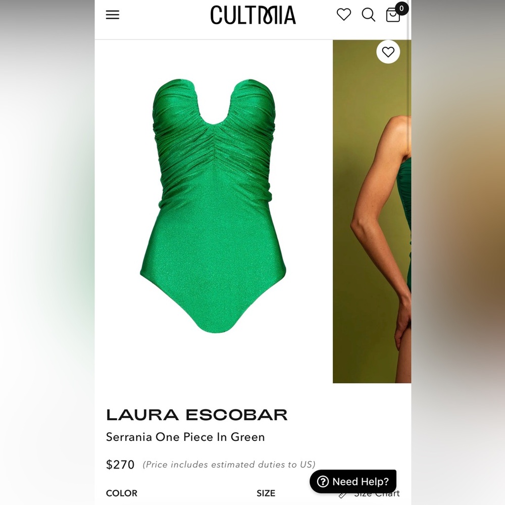 Laura Escobar Serrania Green Swim via Cult Mia